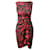 Jason Wu Drapiertes ärmelloses Kleid mit Blumendruck aus schwarzem Polyester  ref.578254