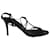 Burberry Knot Strappy Open Toe Heels in Black Leather  ref.578259