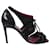 Manolo Blahnik Strappy Lace Open Toe Heels in Black Leather  ref.578358