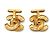 Timeless Gemelli classici senza tempo trapuntati CC Chanel in oro D'oro - vista 2