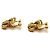 Timeless Gemelli classici senza tempo trapuntati CC Chanel in oro D'oro - vista 3