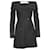 Dior Vestido ombro a ombro em lã preta Preto  ref.578612