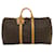 Louis Vuitton Keepall Bandouliere 55 Marrom Lona  ref.578889