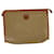 Céline CELINE Macadam Pouch Clutch Bag PVC Leather Beige Auth jk1328  ref.579644