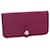 Hermès HERMES Dogon Wallet Leather Wine Red Auth ar6841  ref.579649