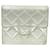 CHANEL Matelasse Bifold Wallet Silver CC Auth cr620 Silvery  ref.579681