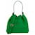 Versace La Medusa Leather Bucket Bag Green Pony-style calfskin  ref.579844