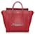 Luggage Céline Bolso satchel Celine Nano de cuero rojo para equipaje Roja Becerro  ref.580419