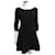 Diane Von Furstenberg DvF Majorie schwarzes Kleid Viskose  ref.581145