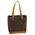 Céline CELINE Macadam Canvas Tote Bag PVC Leather Brown Auth fm1323  ref.581355