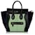 Luggage Céline Sac cabas en poil de poney bicolore Celine Mini bagage vert Cuir Veau façon poulain Crin Noir  ref.581435