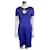 Alice by Temperley Vestido com recorte em gaiola e enfeites de pérolas Azul Viscose  ref.581715