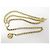 NEUER VINTAGE CHANEL KETTENGÜRTEL 3 ROWS MEDAILLON LOGO CC T 65 75 Gürtel Golden - Ansicht 2