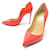 NEW CHRISTIAN LOUBOUTIN SHOES PUMPS HOT CHIC 39 PATENT LEATHER NEW Orange  ref.581829
