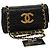 CHANEL Matelasse Borsa a spalla Pelle di agnello Nero Oro CC Auth jk1831 D'oro