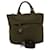Prada Hand Bag Nylon 2way Khaki Auth fm1303  ref.582713