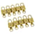 Louis Vuitton padlock 10set Gold Tone LV Auth tp267 Metal  ref.583282