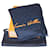 Louis Vuitton COUVERTURE AGENDA FONCTIONNEL PM Azul marinho Seda  ref.583441