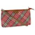 BURBERRY Blue Label Nova Check Shoulder Bag Pouch Canvas Red Auth yk4108 Rot Leinwand  ref.583682