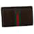 GUCCI Web Sherry Line GG Clutch Bag Suede Leather Brown Red Green Auth ar6877  ref.583781