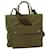 Prada Hand Bag Nylon 2way Shoulder Bag Khaki Auth yt795  ref.583805