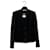 Chanel einheitliche Jacke Schwarz Polyester Wolle Polyamid  ref.584186