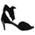 Chloé Chloe Bow Ankle Tie Open Toe Sandals in Black Velvet  ref.584190