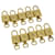 Louis Vuitton padlock 10set Gold Tone LV Auth nh604 Metal  ref.584492
