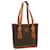Céline CELINE Macadam Canvas Shoulder Bag PVC Leather Brown Auth jk1470  ref.584764