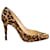 Sapato de salto alto Christian Louboutin com estampa de leopardo em cabelo de pônei multicolorido Lã Crina  ref.584829