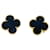 Boucles d'oreilles Van Cleef & Arpels, "Magic Alhambra", or jaune, onyx.  ref.584950