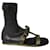 Prada Bow Applique High Top Sandals in Black Leather  ref.584982