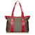 Fendi Brown Zucchino Canvas Tote Bag Pink Leather Cloth Pony-style calfskin Cloth  ref.560226