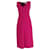 Victoria Beckham Ärmelloses Kleid mit V-Ausschnitt aus lila Wolle  ref.585073