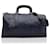 Chanel Bolsa de viagem grande de couro acolchoada preta com alça Preto  ref.585435
