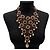 Stanley Hagler Collana Bavaglino in resina viola con rose e perle Beige - vista 2