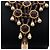 Stanley Hagler Collana Bavaglino in resina viola con rose e perle Beige - vista 6
