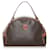 Céline Celine Brown Macadam Handbag Leather Cloth Pony-style calfskin Cloth  ref.585707