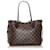 Louis Vuitton Brown Damier Ebene Neverfull PM Leather Cloth Pony-style calfskin  ref.585710