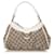 Gucci Brown GG Canvas Abbey D-Ring Shoulder Bag White Beige Leather Cloth Pony-style calfskin Cloth  ref.585712
