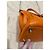 Bolsa de mão Hermès Kelly Lakhis em couro laranja - vista 9