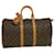 Louis Vuitton Keepall 45 Braun Leinwand  ref.586120