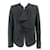 Céline jacket in black wool with ruffled collar  ref.586197