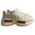 Gucci Sneakers Rhyton Bianco Beige Pelle  ref.586408