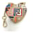 [Used] FENDI Zucca pattern heart-shaped charm bag accessory coin case Beige  ref.586433