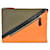 [Used] Fendi FENDI clutch bag orange x brown Zucca fabric leather  ref.586434