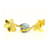 Goldener Ohrring Yves Saint Laurent Vergoldet  ref.586602