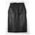 Chanel vintage 1992 Falda de cuero de campaña publicitaria Negro  ref.586612