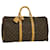 Louis Vuitton Keepall 50 Marrom Lona  ref.587427