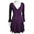Just Cavalli vestido roxo de rayon tricotado, Reino Unido 10 italiano 42 Elastano Raio  ref.587948